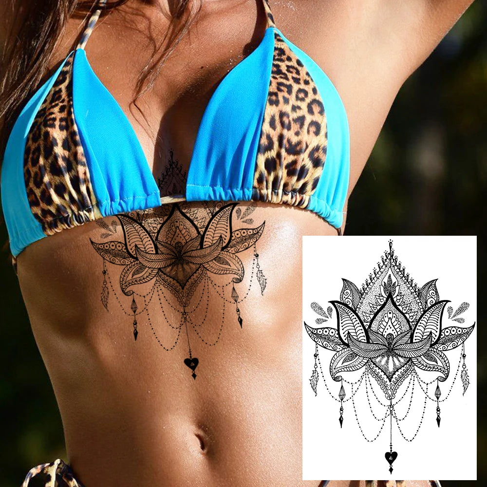 Large Temporary Water-proof Tattoos For Women