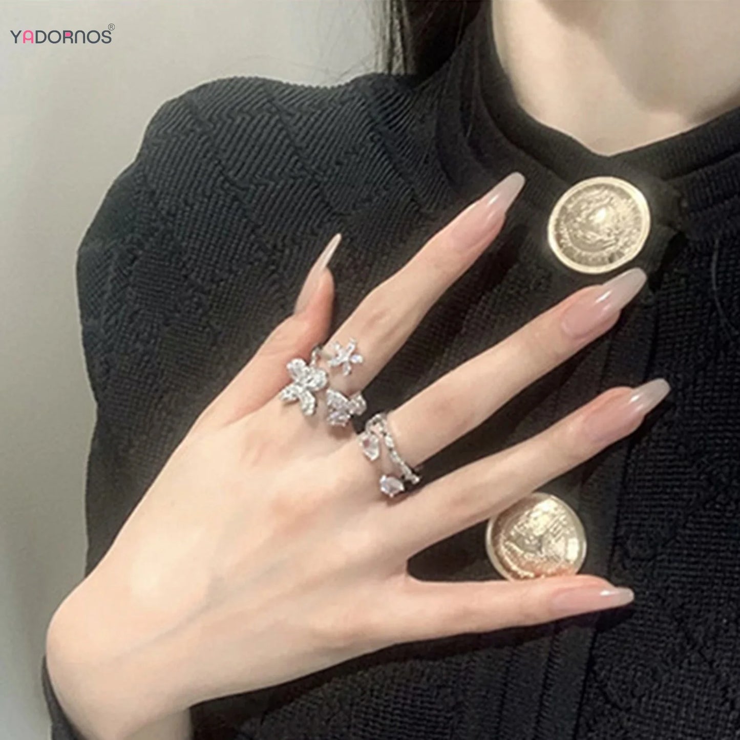 24pcs Glossy Simple Designed Press On Nails