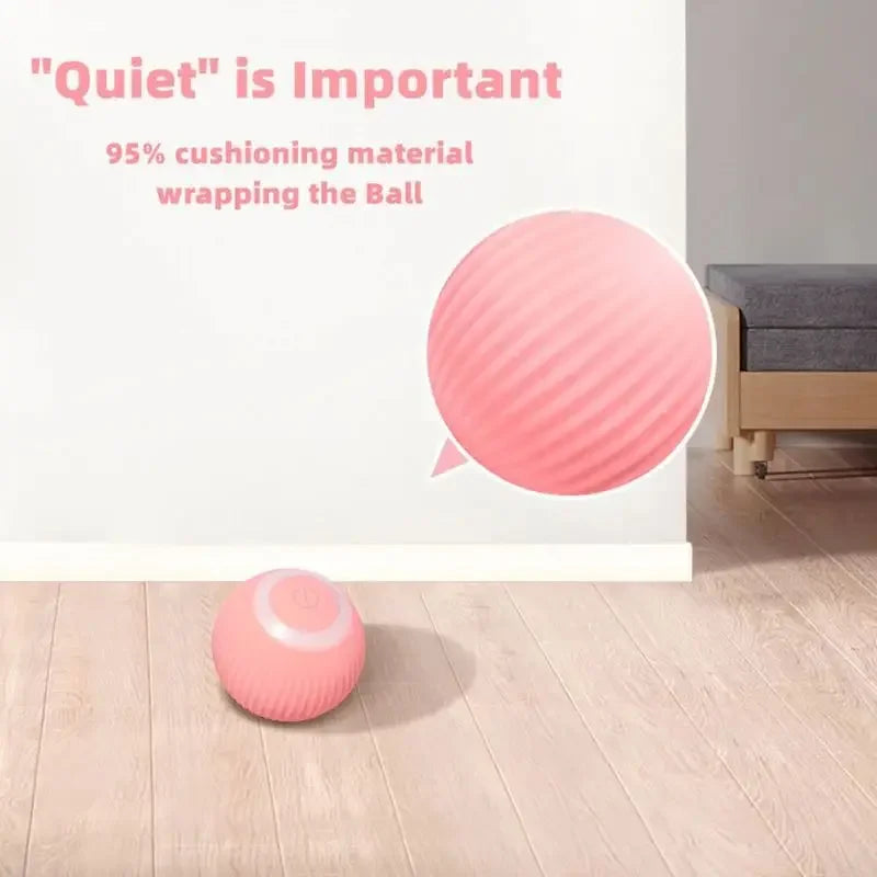 Self-moving Rolling Ball for Kittens