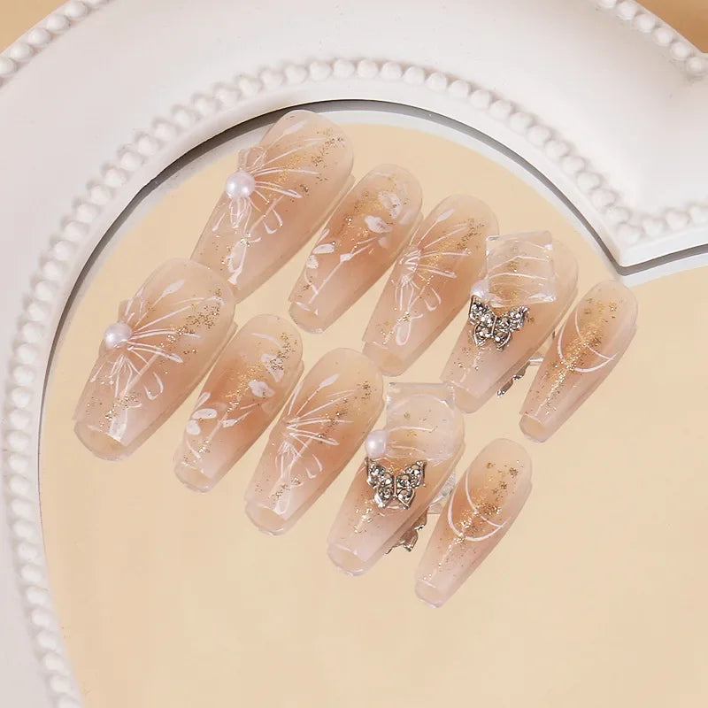 10pcs Premium Handmade Press on Nails Set