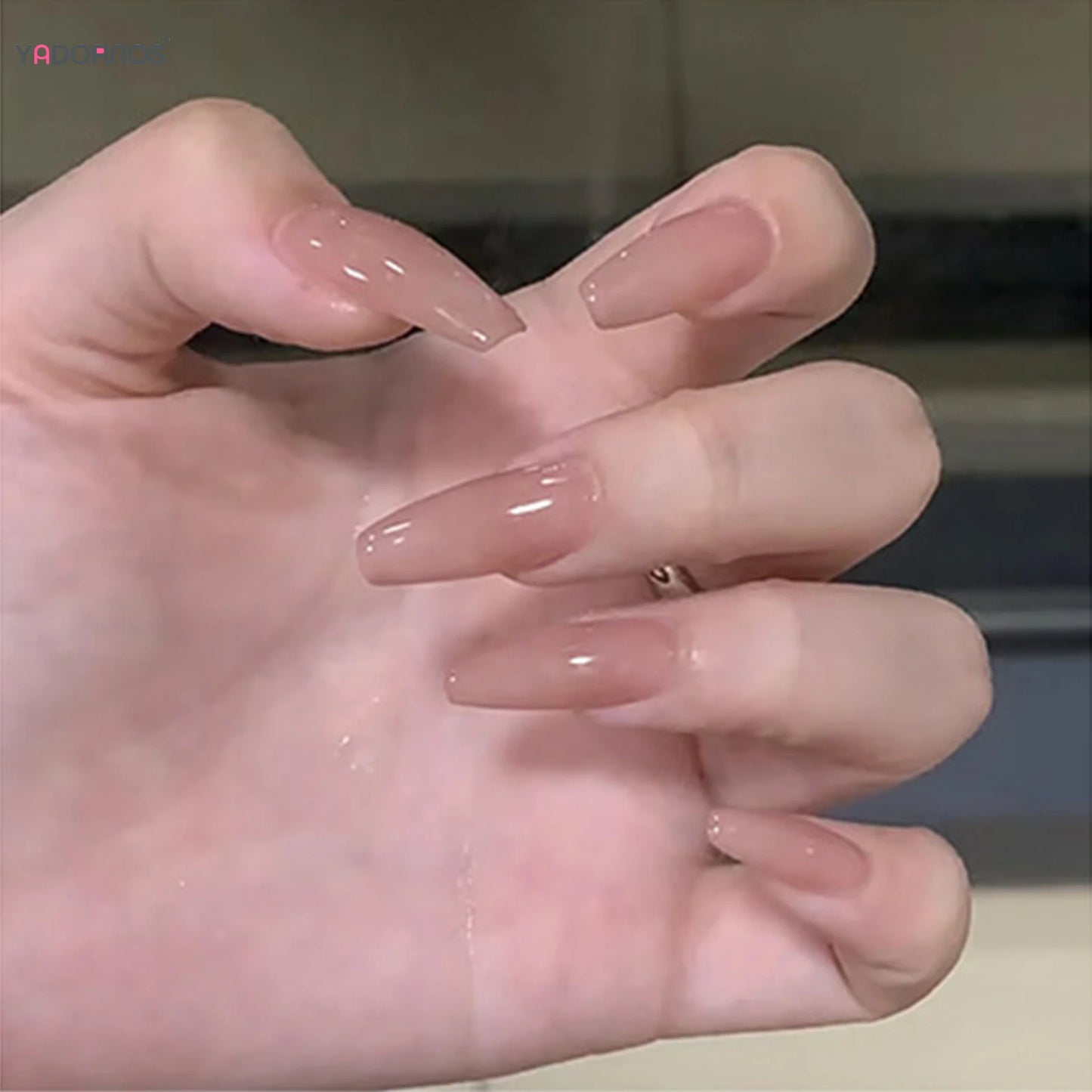 24pcs Glossy Simple Designed Press On Nails